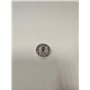 Quiges Femme Bouton Pression 18mm Argenté Pierre Naturelle Blanc pour Chunk Accessoires