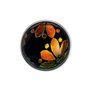 Quiges Femme Bouton Pression 18mm Argenté aus Verre Fleurs pour Chunk Accessoires