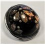 Quiges Femme Bouton Pression 18mm Argenté aus Verre Fleurs pour Chunk Accessoires