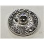 Quiges Femme Bouton Pression 18mm Argenté aus Verre Fleurs pour Chunk Accessoires