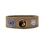 Quiges Femme Bouton Pression 18mm Argenté aus Verre Fleurs pour Chunk Accessoires