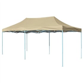 vidaXL Chapiteau rétractable 3 x 6 m Blanc crème