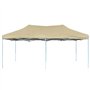vidaXL Chapiteau rétractable 3 x 6 m Blanc crème
