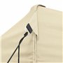 vidaXL Chapiteau rétractable 3 x 6 m Blanc crème