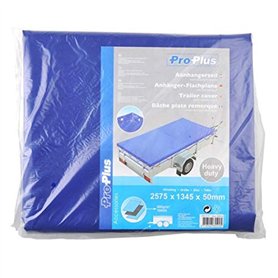 ProPlus Bâche Plate pour remorque avec Sangle en Caoutchouc 2575 x 1345 x 50 mm