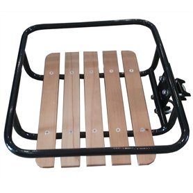 Lastpak Porte-bagages avant pour vélo hollandais Noir En bois