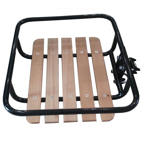 Lastpak Porte-bagages avant pour vélo hollandais Noir En bois