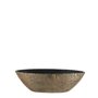 MICA Decorations Clemente Pot de Fleurs Terre Cuite Ovale doré 48 x 19 x 15 cm - Pot de Plante