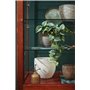 Mica Decorations Carrie Pot de fleurs terre cuit rond gris clair 22 x Ø 24 cm - Pot de plante