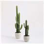 Mica Decorations Carrie Pot de fleurs terre cuit rond gris clair 22 x Ø 24 cm - Pot de plante