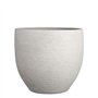 Mica Decorations Carrie Pot de fleurs terre cuite rond gris clair 32 x Ø 35 cm - Pot de plante