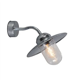 Qazqa munich - Applique murale - 1 lumière - L 200 mm - Gris - Rustique
