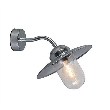 Qazqa munich - Applique murale - 1 lumière - L 200 mm - Gris - Rustique