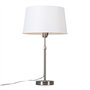 Qazqa Parte - Lampe de table avec Abat-Jour - 1 lumière - Ø 350 mm - Acier - Design