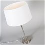 Qazqa Parte - Lampe de table avec Abat-Jour - 1 lumière - Ø 350 mm - Acier - Design, Moderne - éclairage intérieur - Salon I Cha