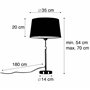 Qazqa Parte - Lampe de table avec Abat-Jour - 1 lumière - Ø 350 mm - Acier - Design, Moderne - éclairage intérieur - Salon I Cha