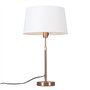QAZQA Parte - Lampe de table avec Abat-Jour - 1 lumière - Ø 350 mm - Cuivre - Moderne - éclairage intérieur - Salon I Chambre I