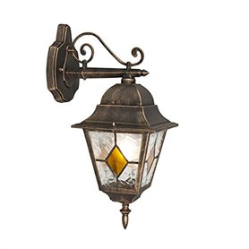 Qazqa antigua - Applique murale - 1 lumière - H 400 mm - Bronze - Rustique - éclairage extérieur - Garage/cellier