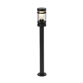 Qazqa gleam - Lampe sur pied extérieur - 1 lumière - Ø 102 mm - Noir - Moderne - éclairage extérieur