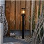 Qazqa gleam - Lampe sur pied extérieur - 1 lumière - Ø 102 mm - Noir - Moderne - éclairage extérieur