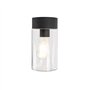 QAZQA jarra - Plafonnier - 1 lumière - Ø 11.6 cm - Noir - Moderne - éclairage extérieur - Salle de bains