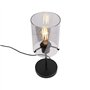 Qazqa dome - Lampe de table - 1 lumière - Ø 15 cm - Noir - Design - éclairage intérieur - Salon I Chambre