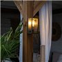 QAZQA charlois - Applique murale - 1 lumière - L 14 cm - Noir - Rustique - éclairage extérieur