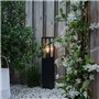 Qazqa charlois - Lampe sur pied extérieur - 1 lumière - L 14 cm - Noir - Rustique - éclairage extérieur