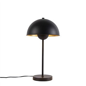Qazqa magnax - Lampe de table - 1 lumière - Ø 28 cm - Noir - Design