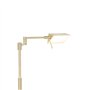 QAZQA notia - LED Dimmable Lampe de table bras articulé variateur inclus - 1 lumière - L 527 mm - Doré/Laiton - Moderne - éclair