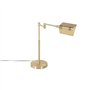 QAZQA notia - LED Dimmable Lampe de table bras articulé variateur inclus - 1 lumière - L 527 mm - Doré/Laiton - Moderne - éclair