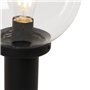 Qazqa sfera - Lampe sur pied extérieur - 1 lumière - Ø 25 cm - Noir - Moderne - éclairage extérieur