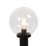 Qazqa sfera - Lampe sur pied extérieur - 1 lumière - Ø 25 cm - Noir - Moderne - éclairage extérieur