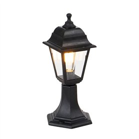QAZQA capital - Lampe sur pied extérieur - 1 lumière - L 150 mm - Noir - Classique/Antique - éclairage extérieur