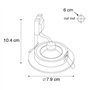 Qazqa xena - Spot encastrable - 1 lumière - Ø 7.9 cm - Doré - Moderne - éclairage extérieur - Salle de bains