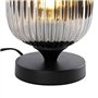 Qazqa banci - Lampe de table Art Deco - 1 lumière - Ø 140 mm - Noir - Art Deco - Éclairage intérieur - Salon I Chambre I Cuisine