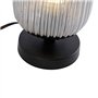 Qazqa banci - Lampe de table Art Deco - 1 lumière - Ø 140 mm - Noir - Art Deco - Éclairage intérieur - Salon I Chambre I Cuisine