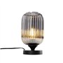 Qazqa banci - Lampe de table Art Deco - 1 lumière - Ø 140 mm - Noir - Art Deco - Éclairage intérieur - Salon I Chambre I Cuisine