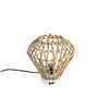 Qazqa diamondcanna - Lampe de table - 1 lumière - Ø 26 cm - Naturel - Rustique - éclairage intérieur - Salon I Chambre I Cuisine