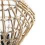 Qazqa diamondcanna - Lampe de table - 1 lumière - Ø 26 cm - Naturel - Rustique - éclairage intérieur - Salon I Chambre I Cuisine