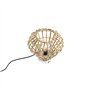 Qazqa diamondcanna - Lampe de table - 1 lumière - Ø 26 cm - Naturel - Rustique - éclairage intérieur - Salon I Chambre I Cuisine