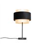 Qazqa elif - Lampe de table - 1 lumière - Ø 25 cm - Noir et Or - Moderne - éclairage intérieur - Salon I Chambre