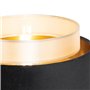 Qazqa elif - Lampe de table - 1 lumière - Ø 25 cm - Noir et Or - Moderne - éclairage intérieur - Salon I Chambre