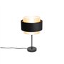 Qazqa elif - Lampe de table - 1 lumière - Ø 25 cm - Noir et Or - Moderne - éclairage intérieur - Salon I Chambre