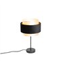 Qazqa elif - Lampe de table - 1 lumière - Ø 25 cm - Noir et Or - Moderne - éclairage intérieur - Salon I Chambre