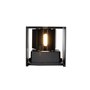 Qazqa edwin - LED Lampe extérieure à douille - 1 lumière - L 10 cm - Noir - Moderne - éclairage extérieur - Salon I Chambre I Cu