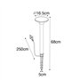 Qazqa skyf - LED Lampe sur pied extérieur - 1 lumière - Ø 16.5 cm - Noir - Moderne - éclairage extérieur