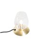 Qazqa elien - Lampe de table - 1 lumière - Ø 12 cm - Doré/Laiton - Classique/Antique - éclairage intérieur - Salon I Chambre I C