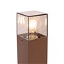 Qazqa denmark - Lampe sur pied extérieur - 1 lumière - L 12 cm - Brun rouille - Rustique - éclairage extérieur