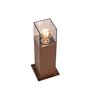 Qazqa denmark - Lampe sur pied extérieur - 1 lumière - L 12 cm - Brun rouille - Rustique - éclairage extérieur